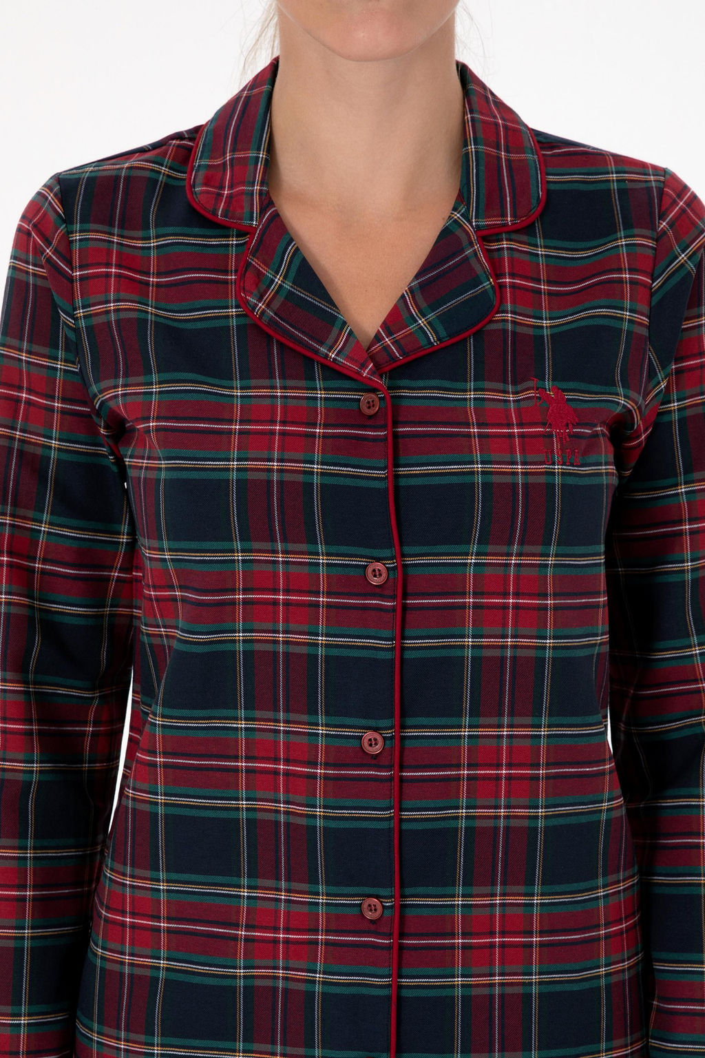 Kad_n K_rm_z_ Pijama Tak_m_ Sepette S_rpriz _ndirim - U.s. polo assn фото 6