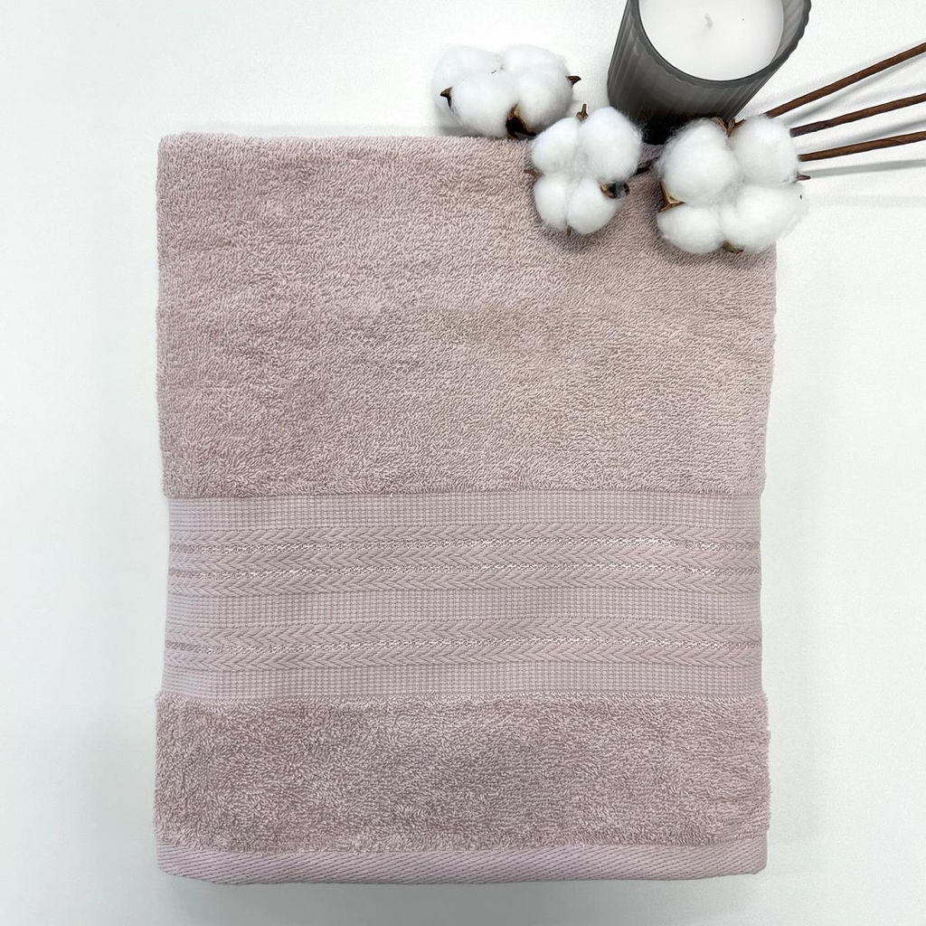 Полотенце махровое 70х140 ТМ Fine Line бордюр Колосок голубой - Тейковский хлопчато-бумажный комбинат фото 6