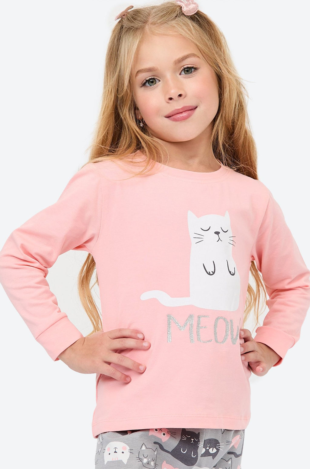 Хлопковая пижама для девочки Bonito  фото 3