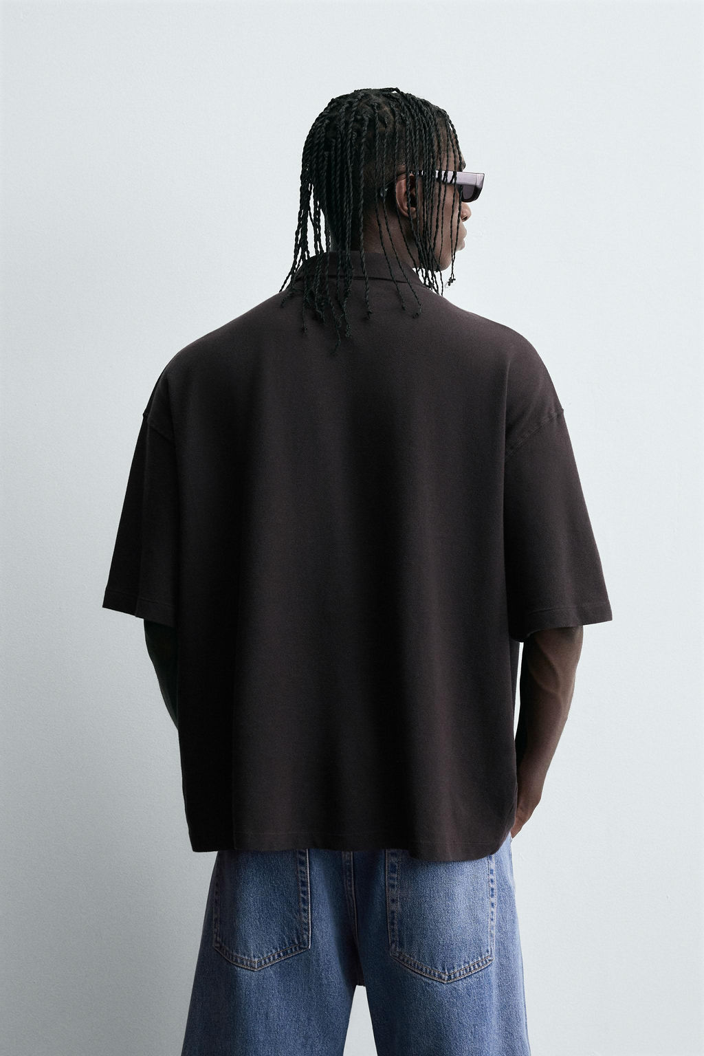 WASHED SLOGAN PRINT POLO SHIRT - Zara фото 3