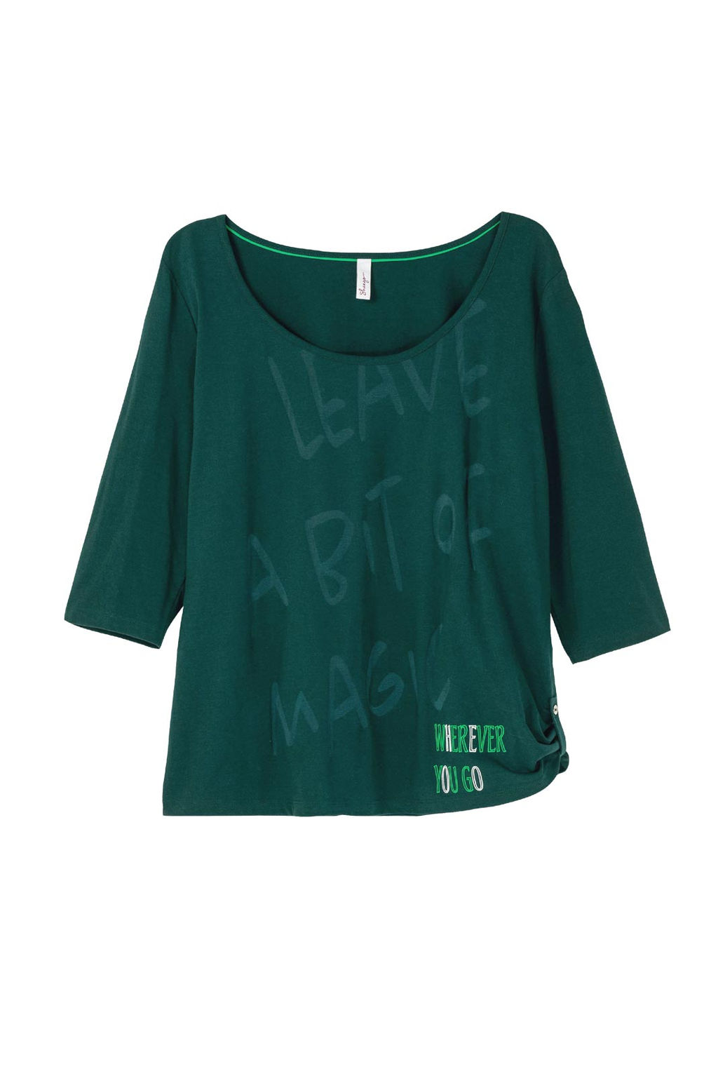 Топ и блузка, зелено-белые - Sheego фото 6