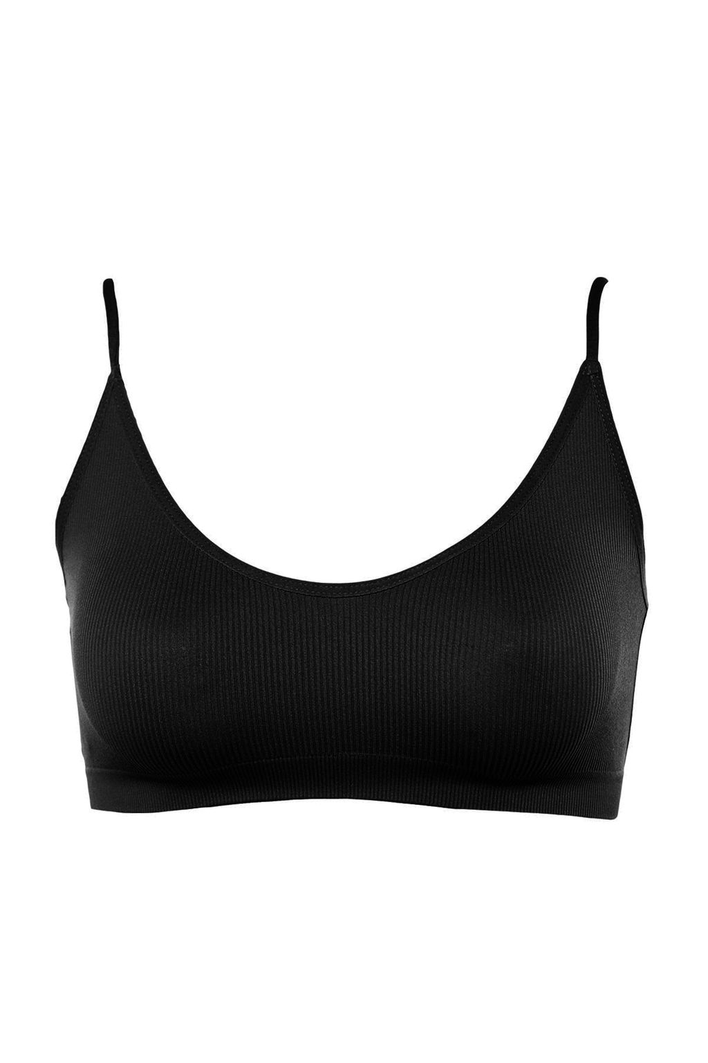 TRENDYOLMILLA Siyah Seamless/Dikissiz Ip Ask?l? S?rt Detayl? Balensiz Kaps?z Bralette Orme Sutyen THMAW23SU00130  фото 26