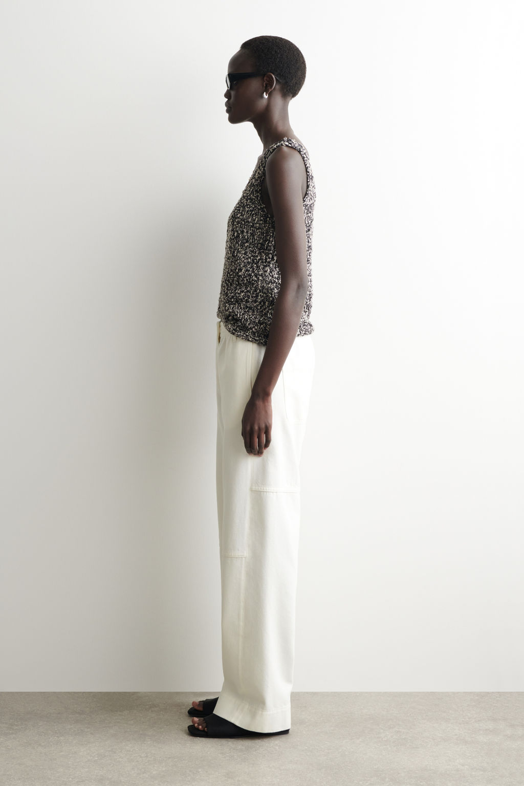 PANTAL?N DENIM WIDE LEG EN PANELES - H&m фото 3