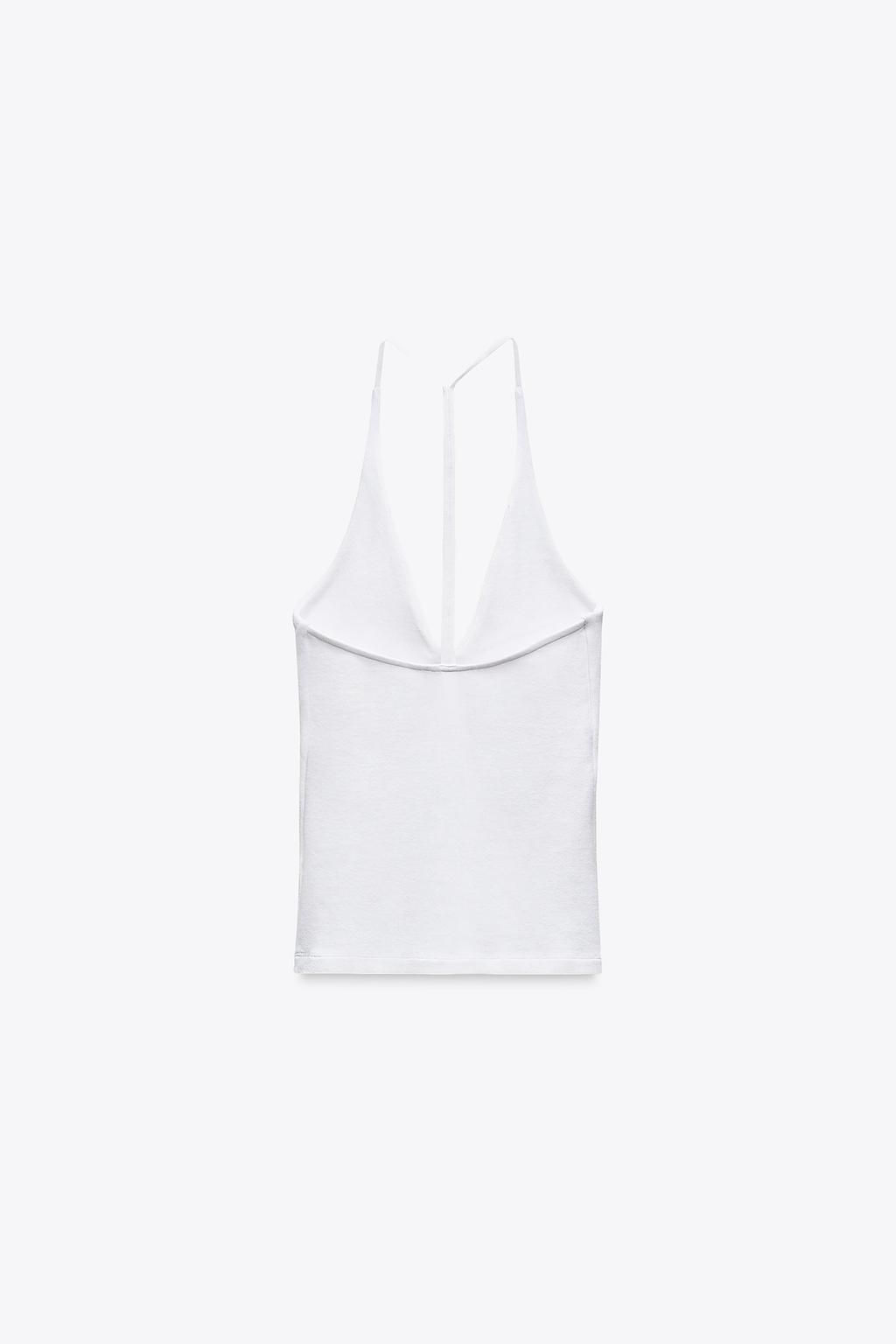 HALTER TOP WITH STRAP DETAIL - Zara фото 6