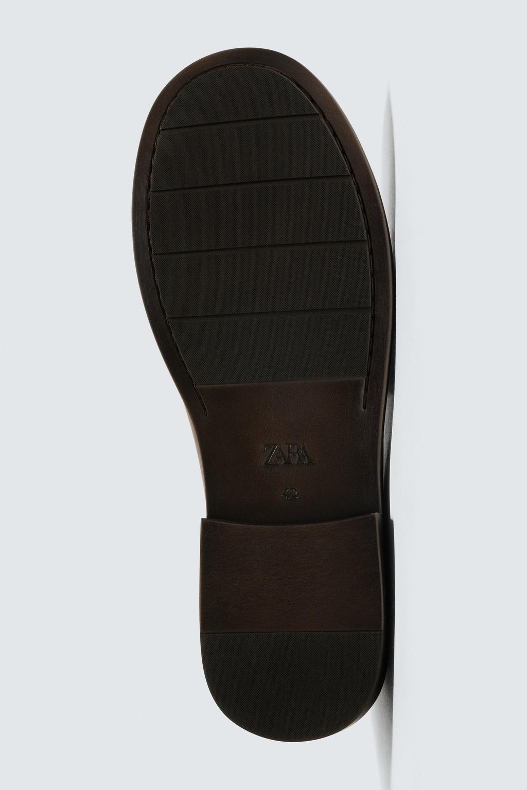 LEATHER MOCCASIN WITH MASK DETAIL - Zara фото 4