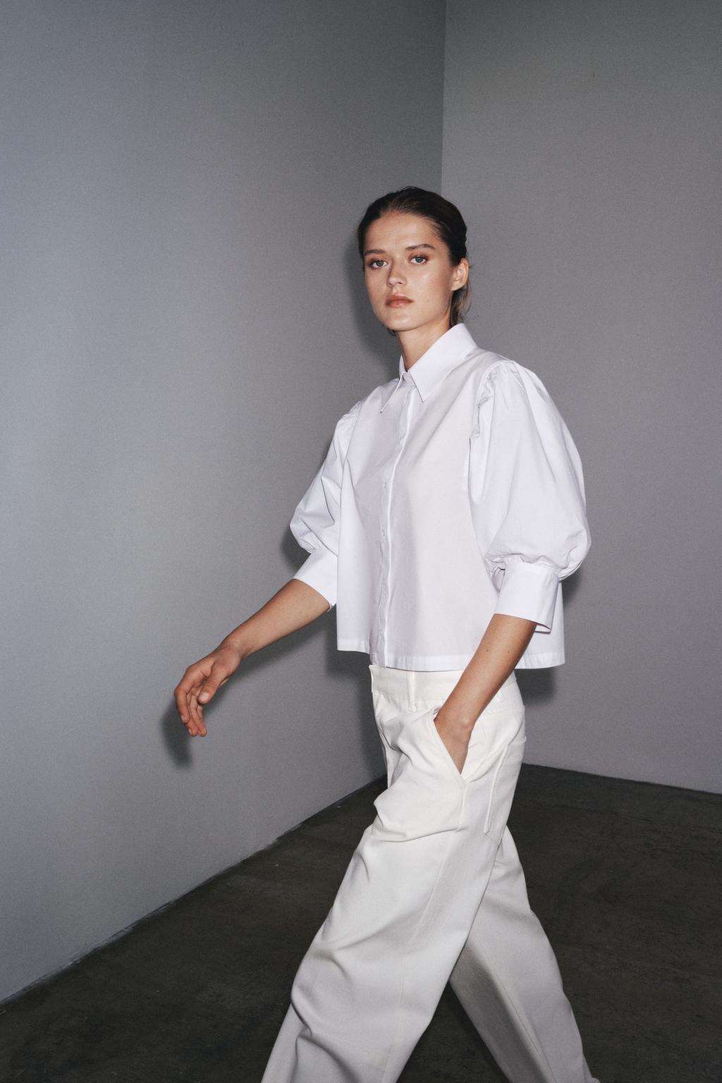 ZW COLLECTION POPLIN SHIRT - Zara фото 20