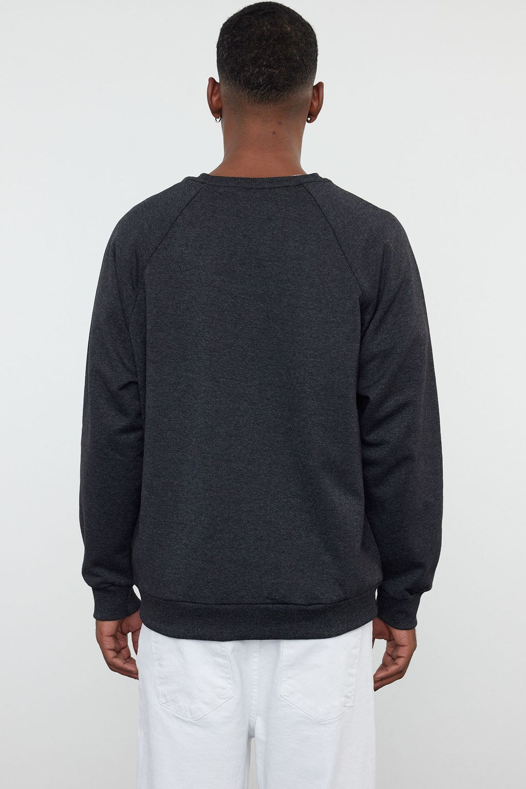 TRENDYOL MAN Siyah Regular Fit Ici Polar/S?cak Tutan Sweatshirt TMNAW23SW00190 - Trendyolmilla фото 5