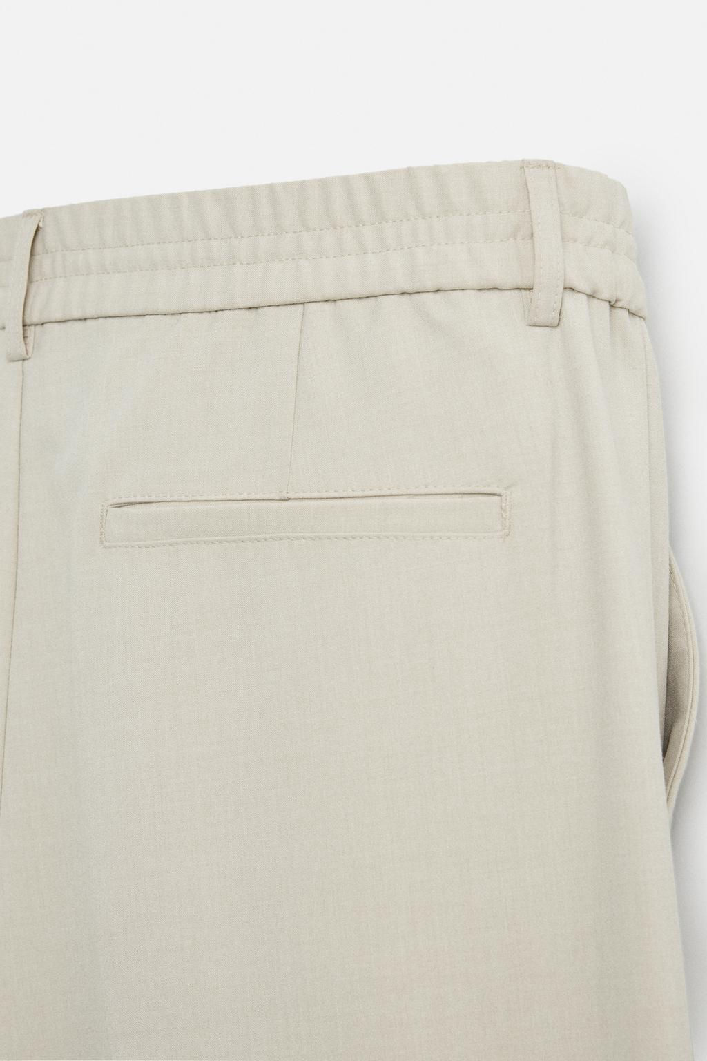 WIDE FIT PLEATED TROUSERS - Zara фото 10