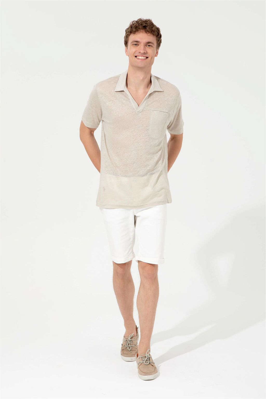 U. S. Polo Assn Мужская футболка с воротником-поло Stone - U.s. polo assn фото 10