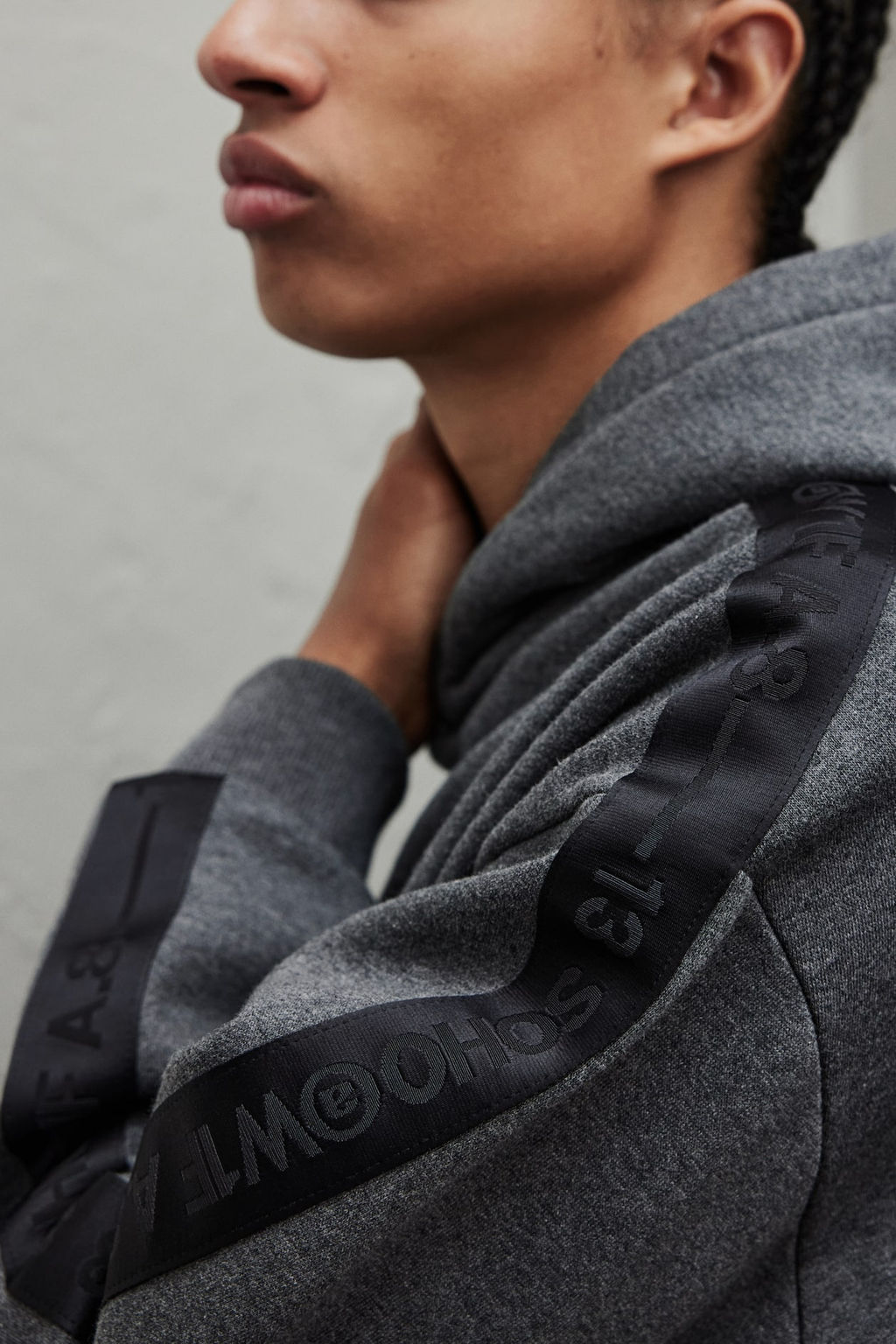 Sudadera con capucha y franjas laterales Loose Fit - H&m фото 4