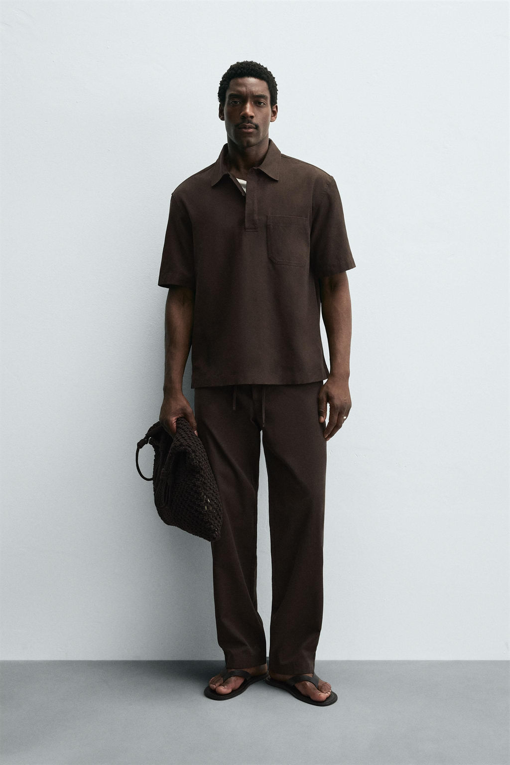LYOCELL/COTTON POLO SHIRT
