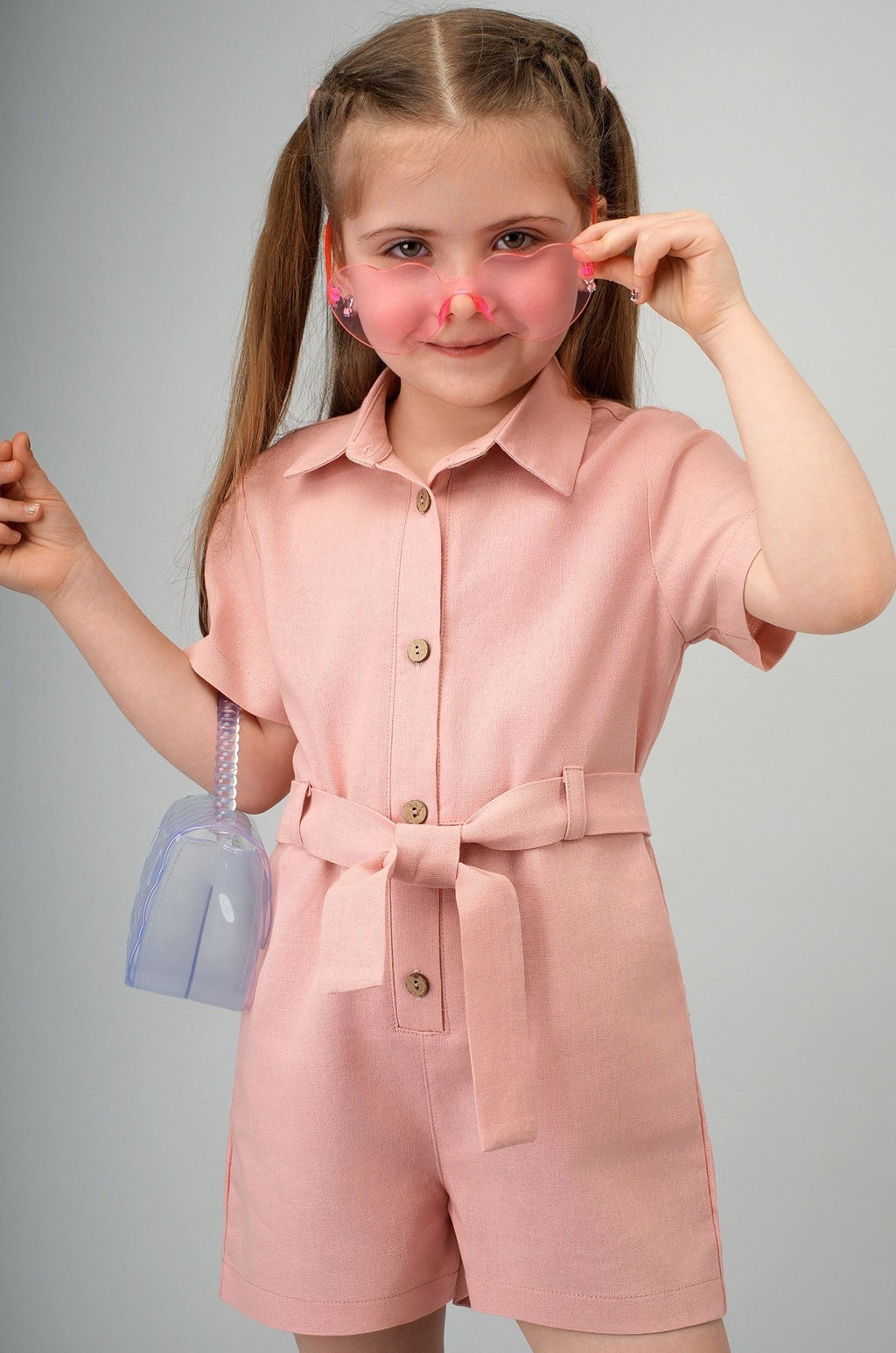 Льняной комбинезон для девочки Happyfox - Happy fox фото 3