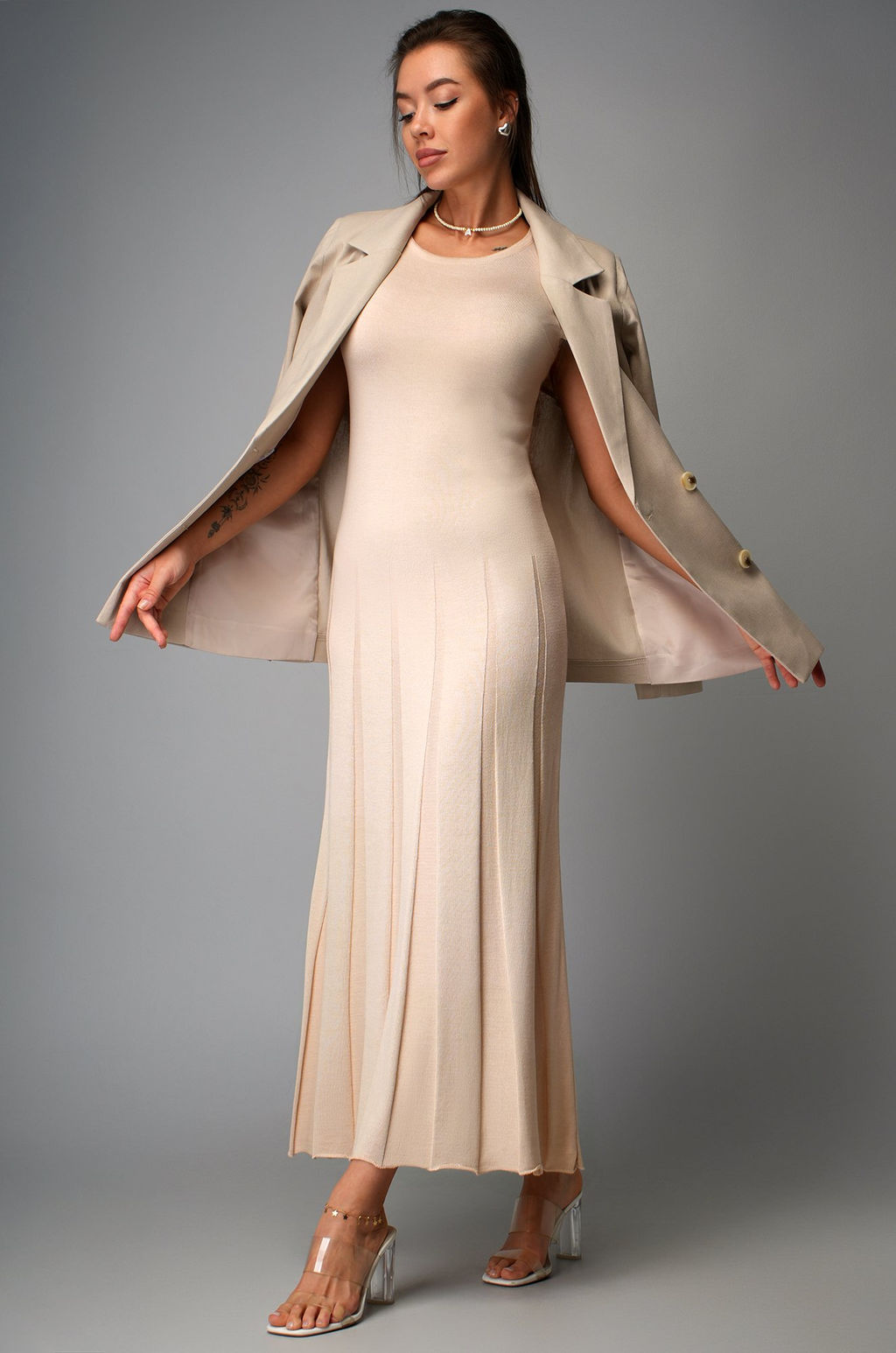 Женское вязаное платье Happyfox