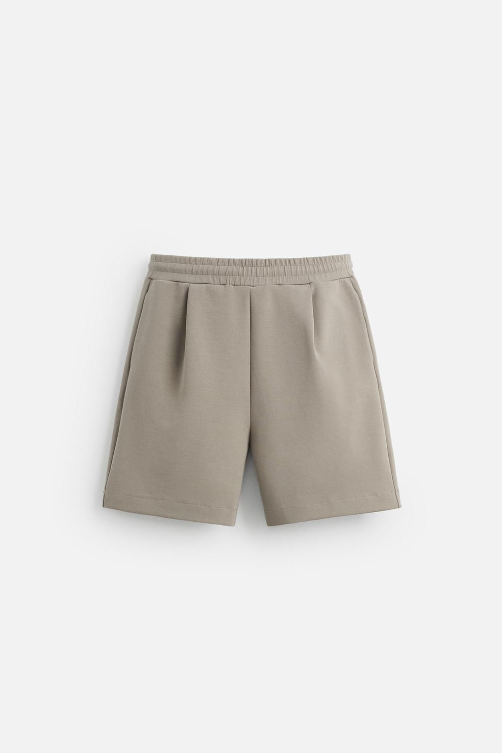 PLEATED TECHNICAL BERMUDA SHORTS - Zara фото 15