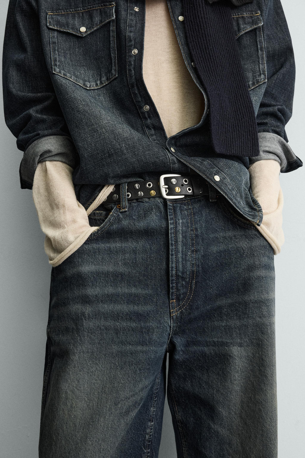 REVERSIBLE LEATHER BELT - Zara фото 7