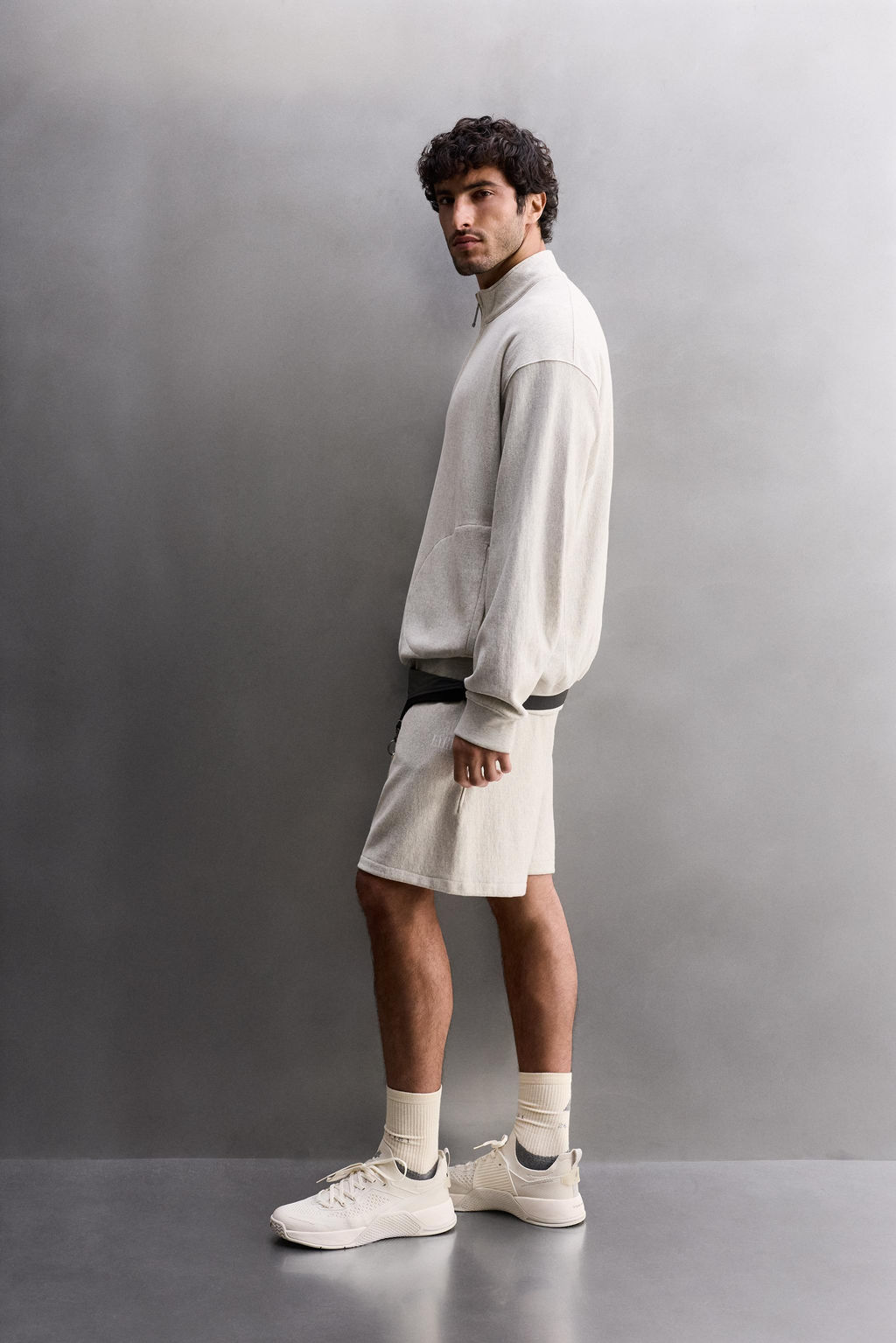 QUARTER-ZIP TRAINING SWEATSHIRT - Zara фото 4