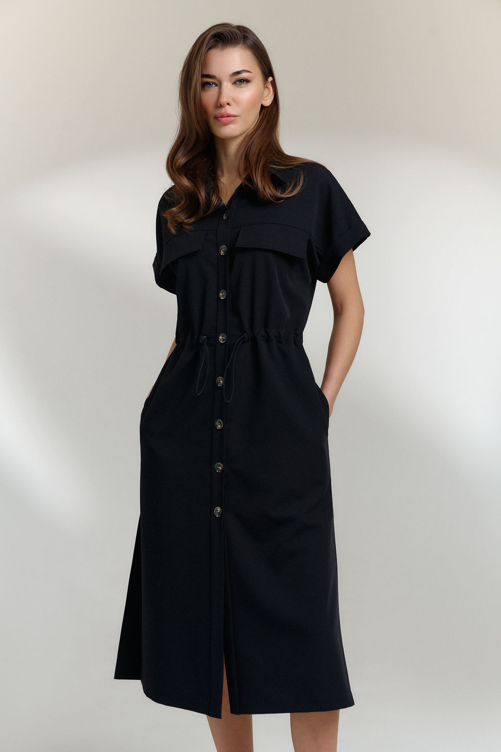 Платье 0820 черный - Diliafashion фото 3