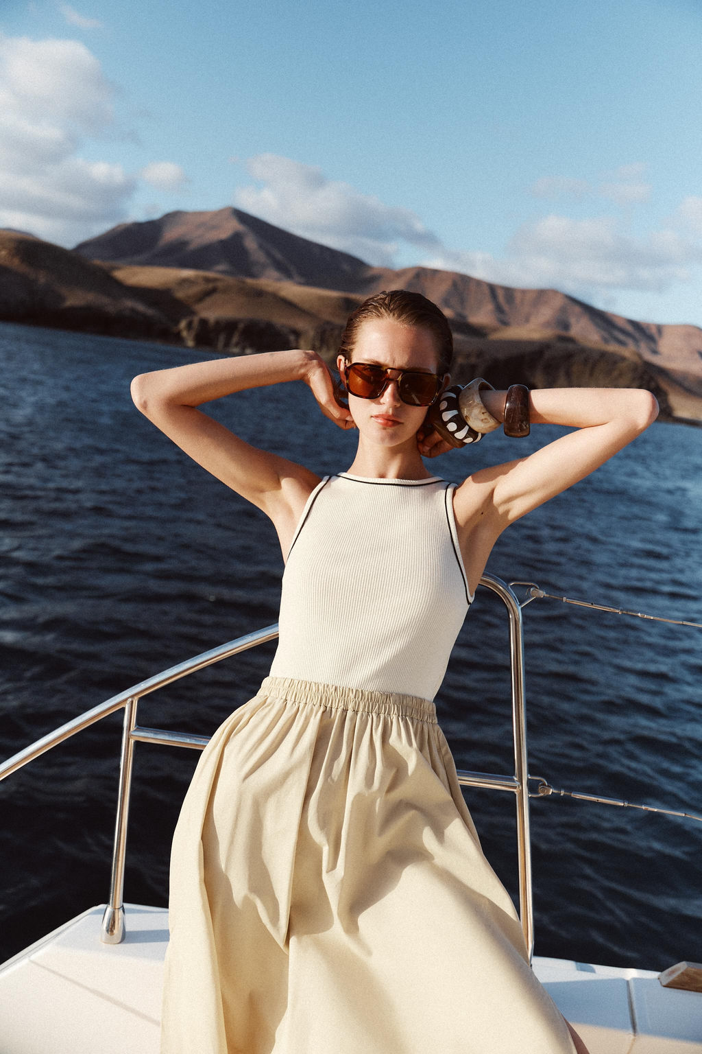 CONTRAST MIDI DRESS - Zara фото 7