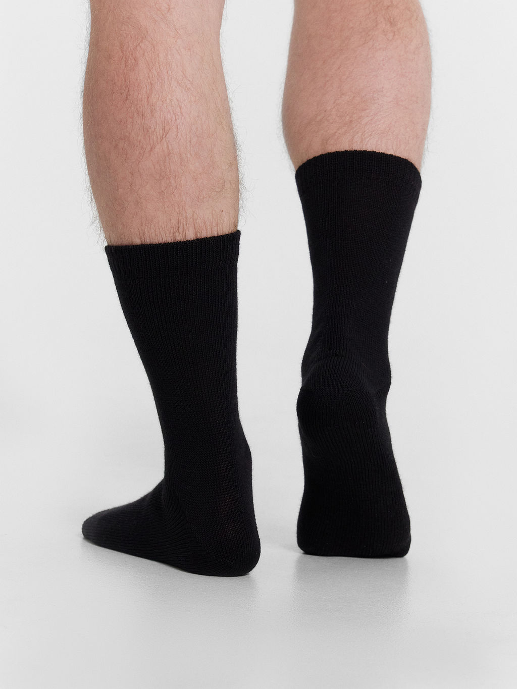 Цена за 5 пар! Носки мужские высокие черные