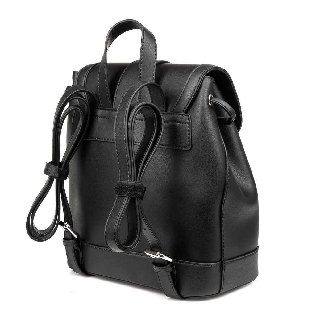 9933 black, Женский кожаный рюкзак, Barcelo Biagi