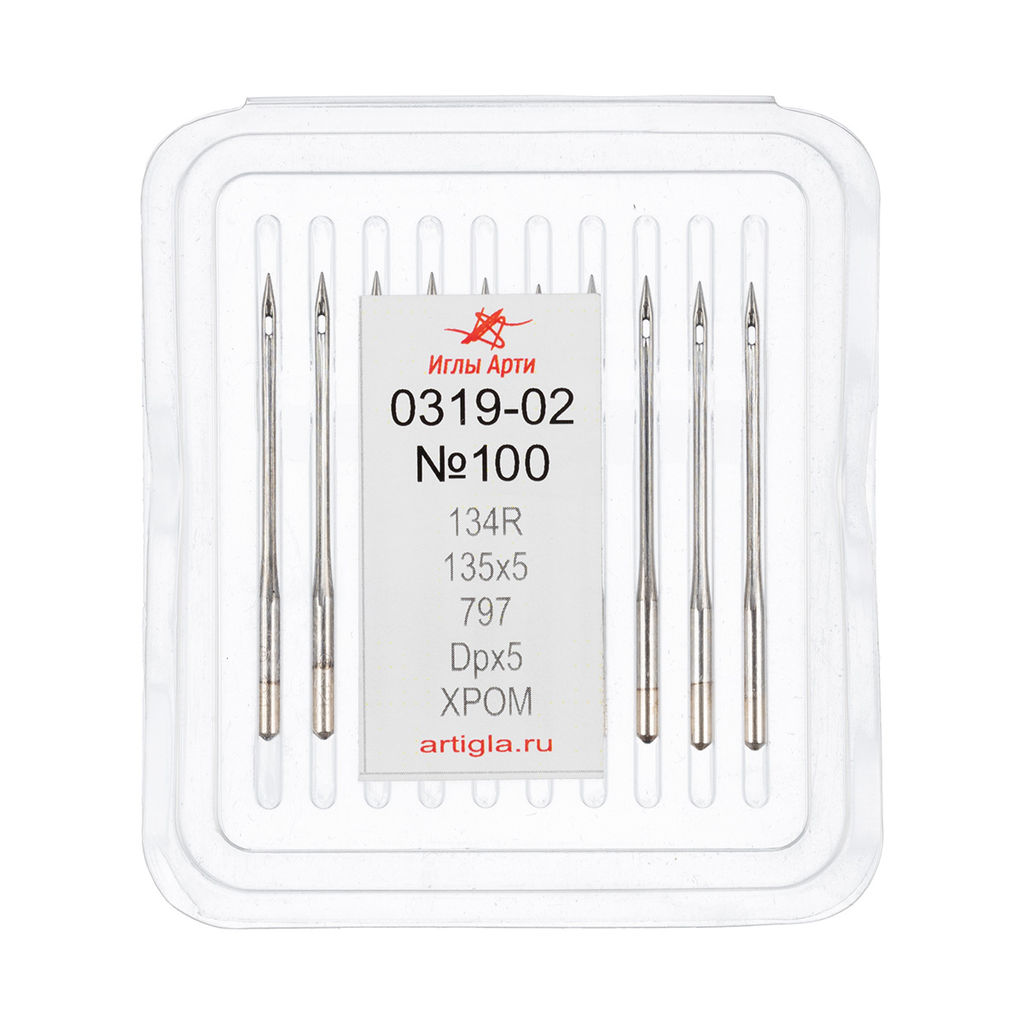 Иглы для пром. шв. машин АРТИ 319-02 (№90-150) 10 шт №100
