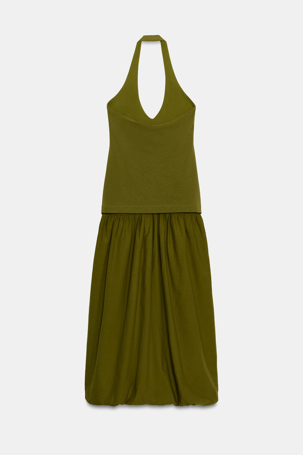 VESTIDO COMBINADO GLOBO / Oliva - Zara фото 7