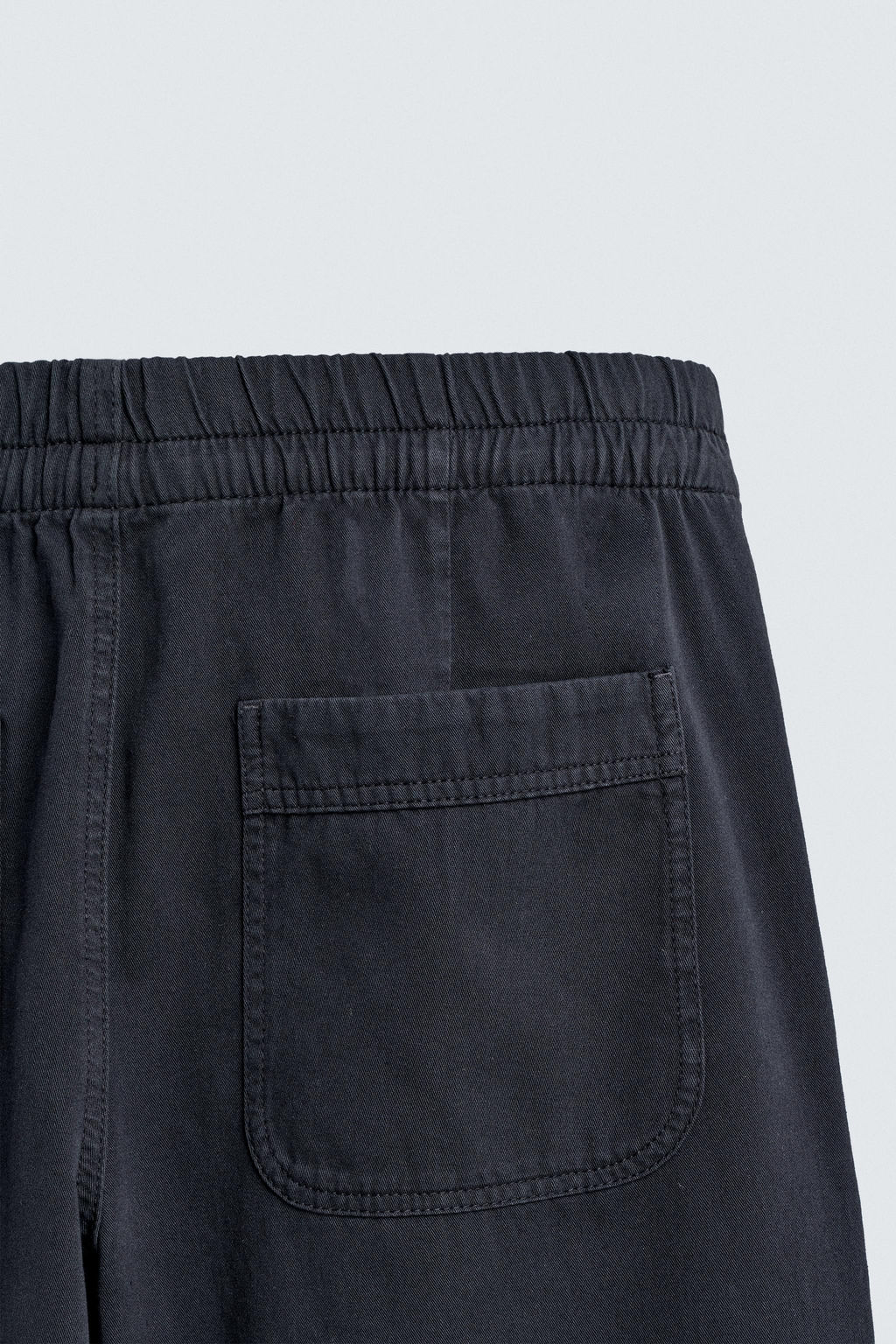 PANTAL?N RELAXED FIT ALGOD?N / Gris / Azul