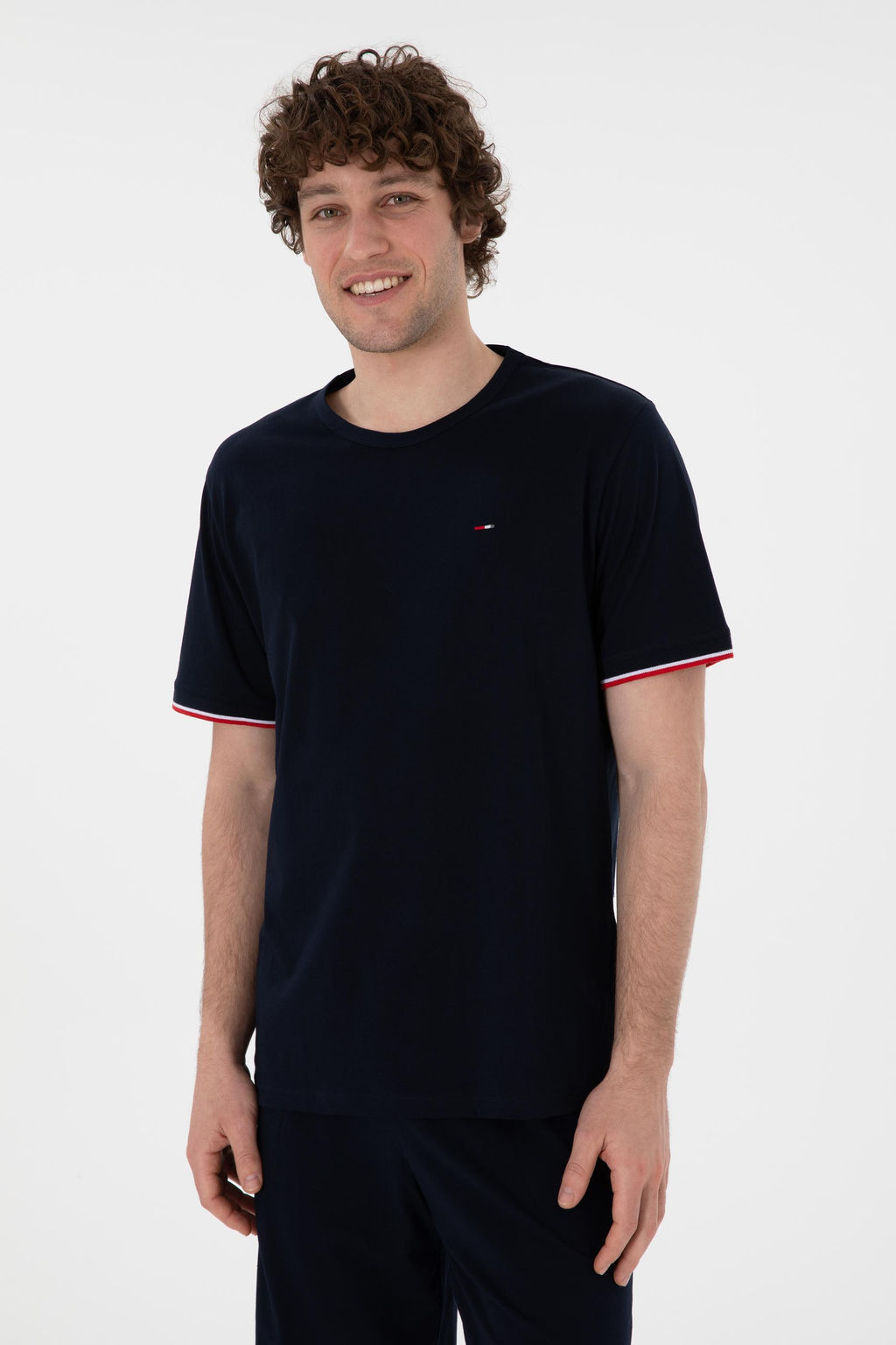 Erkek Lacivert Pijama Tak_m_ Sepette S_rpriz _ndirim - U.s. polo assn фото 3