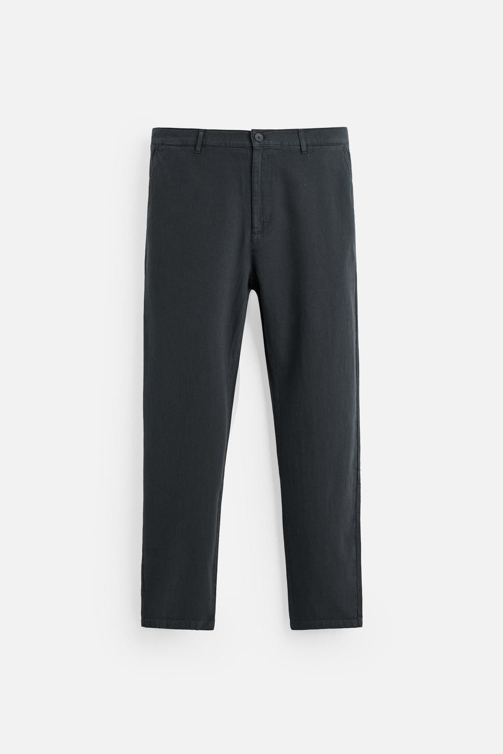COTTON - LINEN TROUSERS - Zara фото 7