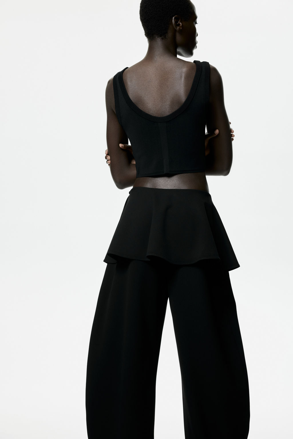 Pantal?n barrel con falda superpuesta - H&m фото 3