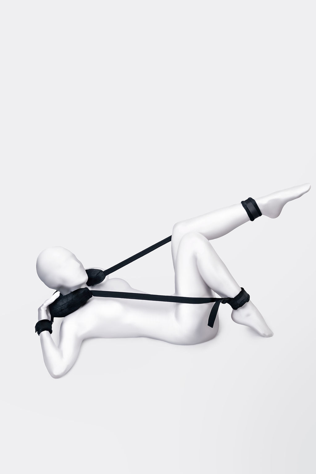 Стропа фиксирующая Anonymo #0701 с подушкой, велюр, черная, 127 см - Toyfa фото 3