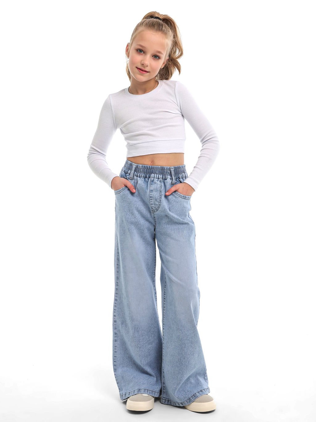 Джинсы-палаццо для девочек - СИНЯЯ МОДА фото 6