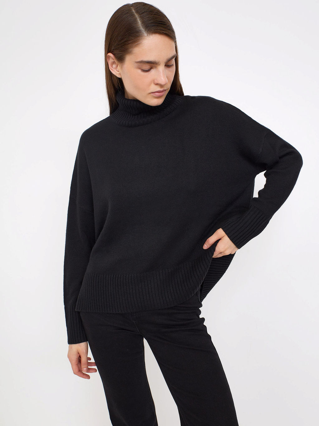 Свитер с разрезами по бокам B2489/boostie - Emka фото 3