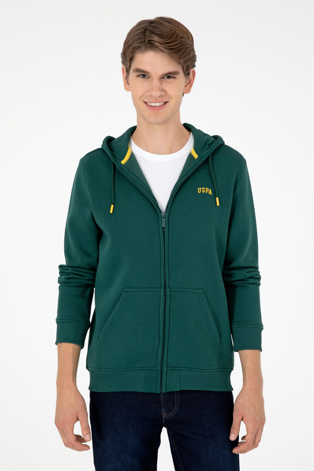 Мужской темно-зеленый свитшот Неожиданная скидка в корзине - U.s. polo assn фото 3