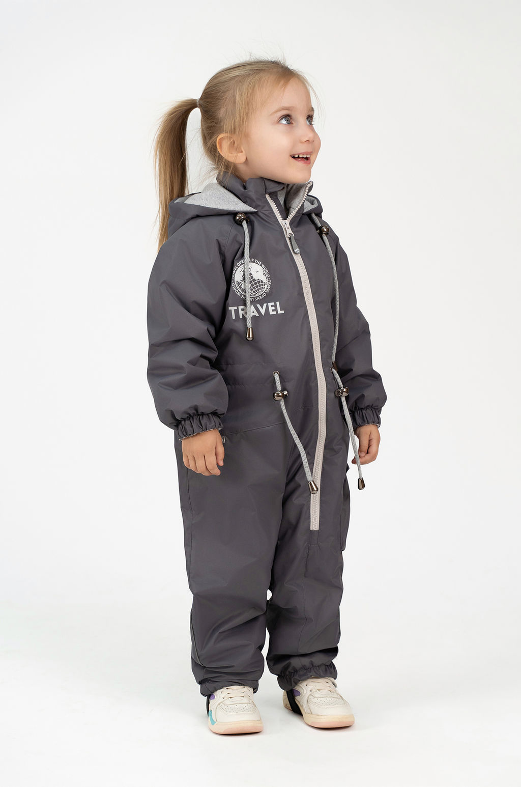 Комбинезон демисезонный серый