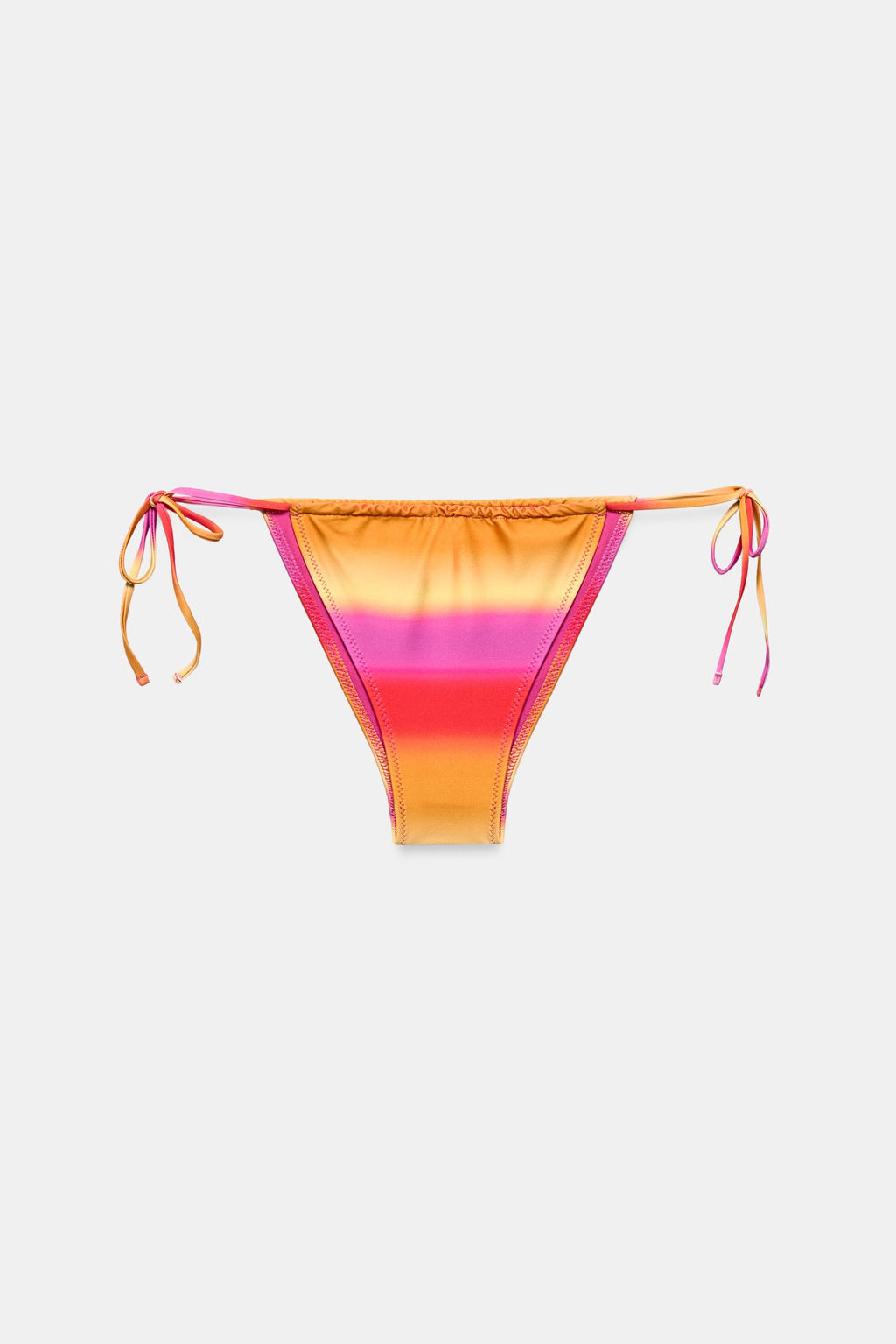 BRAGUITA BIKINI ESTAMPADO RAYAS LAZADAS / Rosa - Zara фото 4