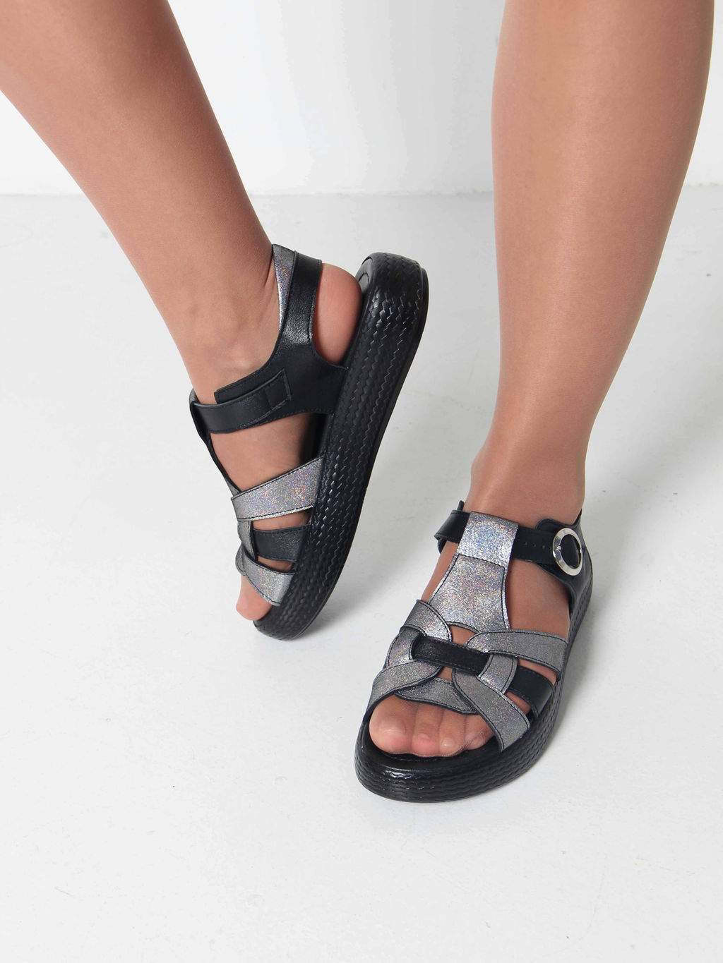 Босоножки 2028.2530bl. Черный черный-ибица