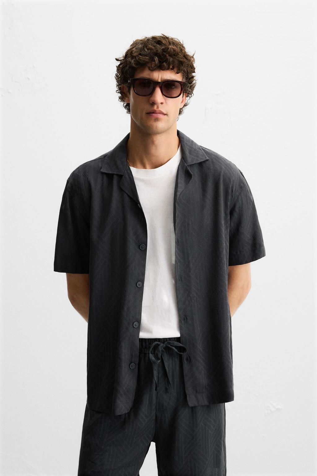 GEOMETRIC JACQUARD SHIRT - Zara фото 2