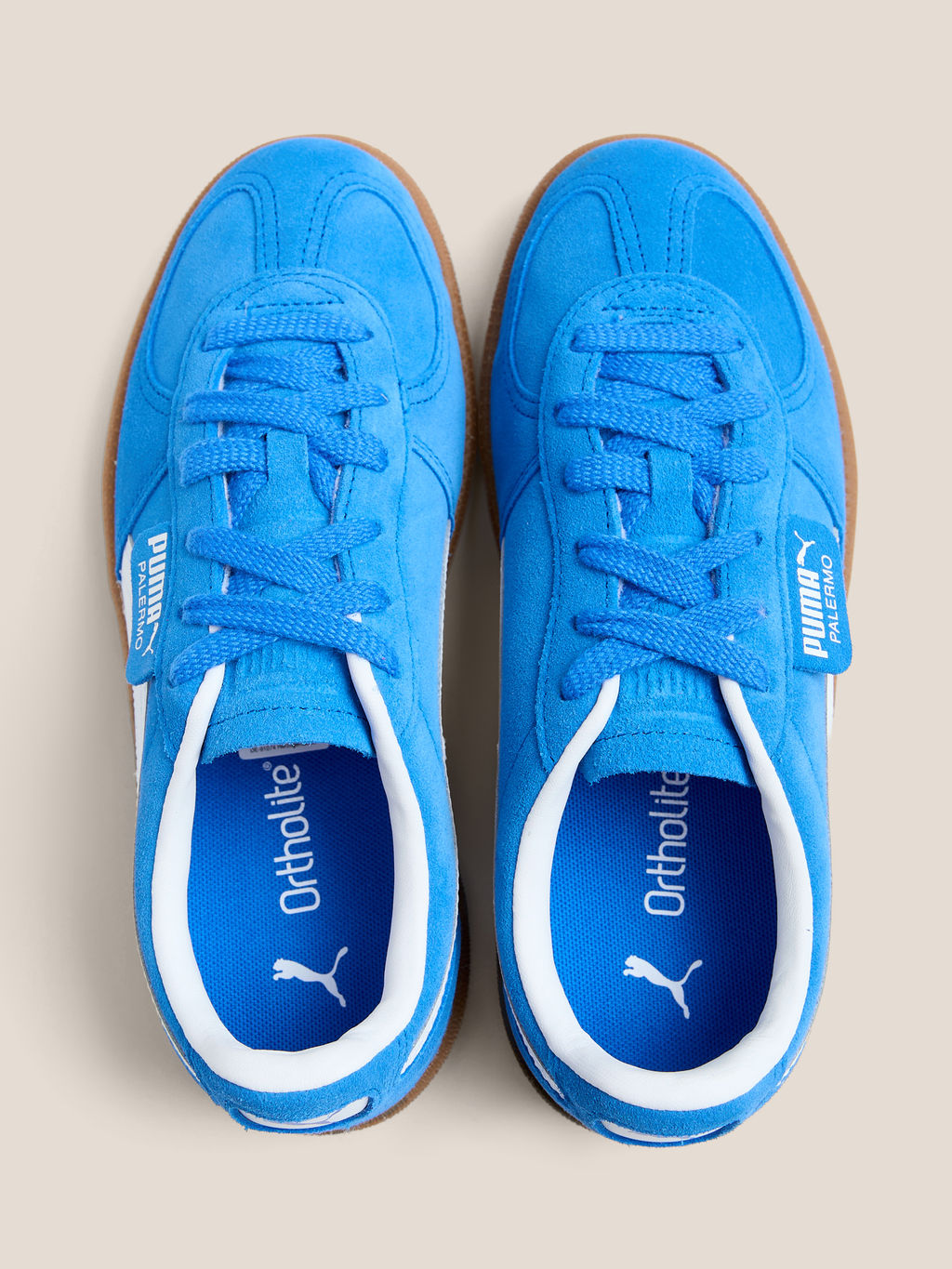 Детские кеды PUMA Palermo Jr Артикул 4587563, ярко-голубой