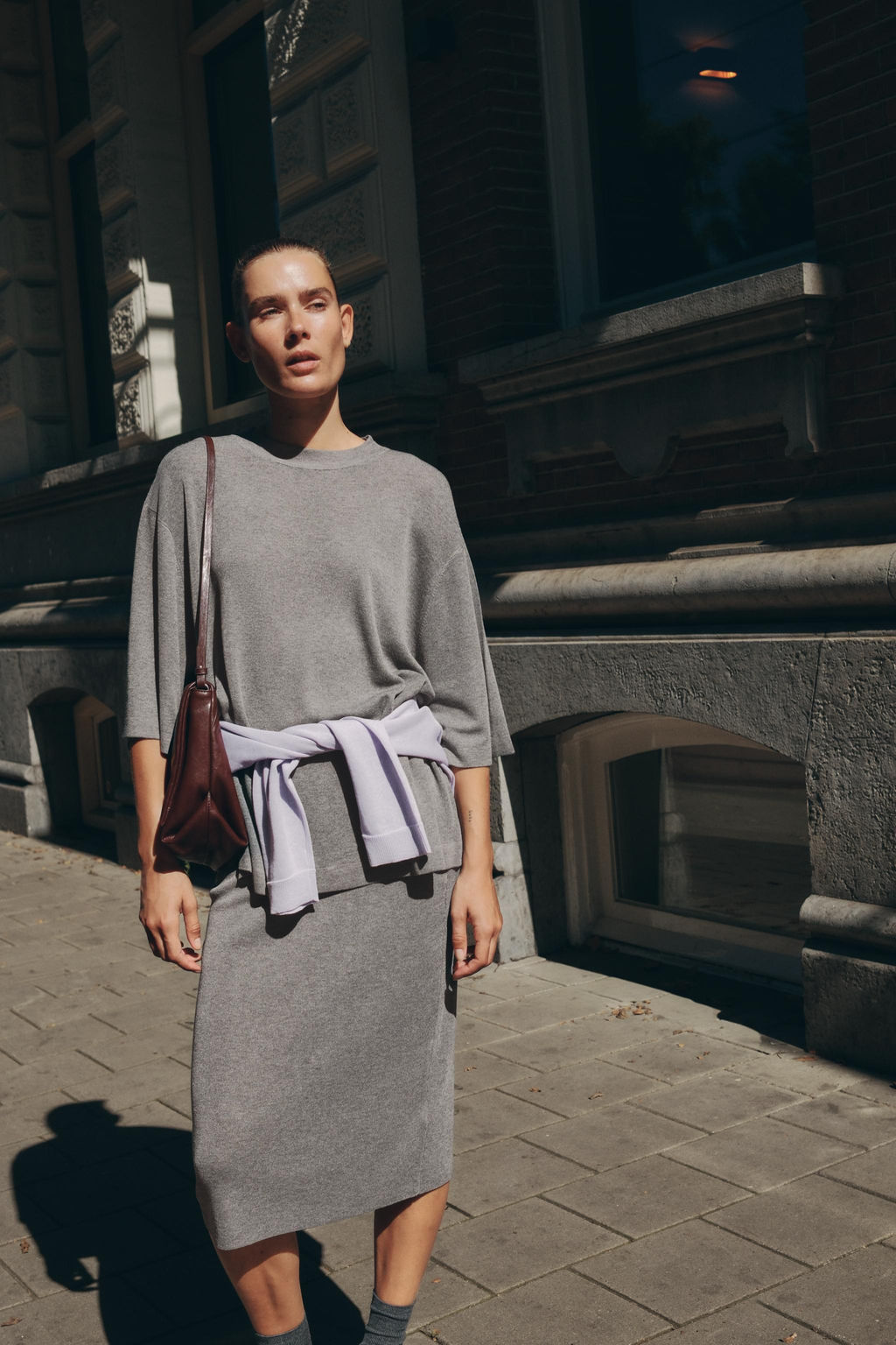PLAIN KNIT MIDI SKIRT - Zara фото 2