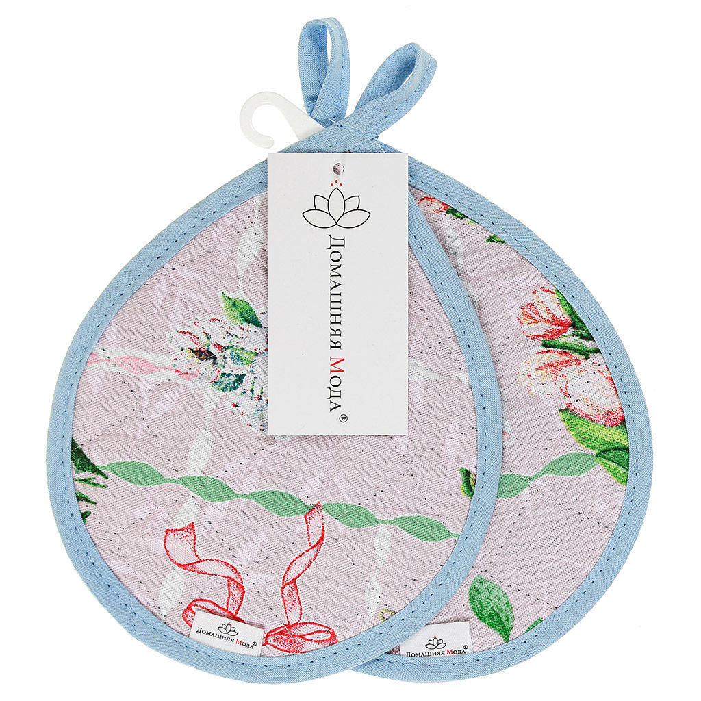 Весеннее пробуждение Кухонный комплект: прихватка 20х18см Капелька - 2шт, хлопок Премиум 191г/м2 - хлопок 100%, наполнитель - ватин 280гр/м2, Домашняя мода (Россия)