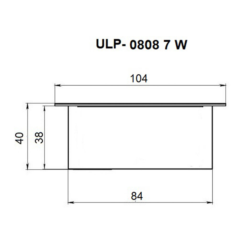 ULP-0808 7W/4000К IP40 GRILYATO OPAL BLACK Светильник светодиодный потолочный встраиваемый. Белый свет (4000K). 788Лм. Для ячеек 86х86мм. Корпус черный. В комплекте с и/п. ТМ Uniel