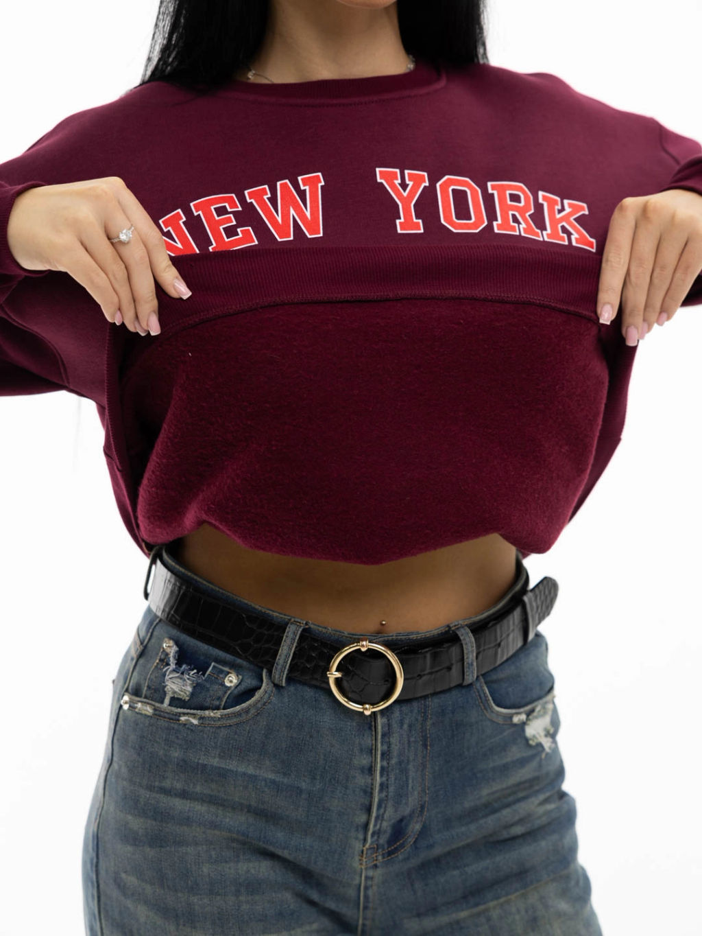 Толстовка женская, цвет бордо