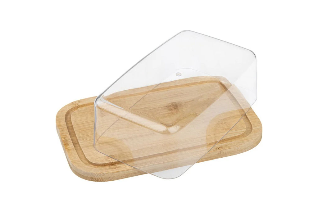 Масленка из бамбука Bambu с крышкой из пластмассы арт.981059 /MALLONY/  фото 4