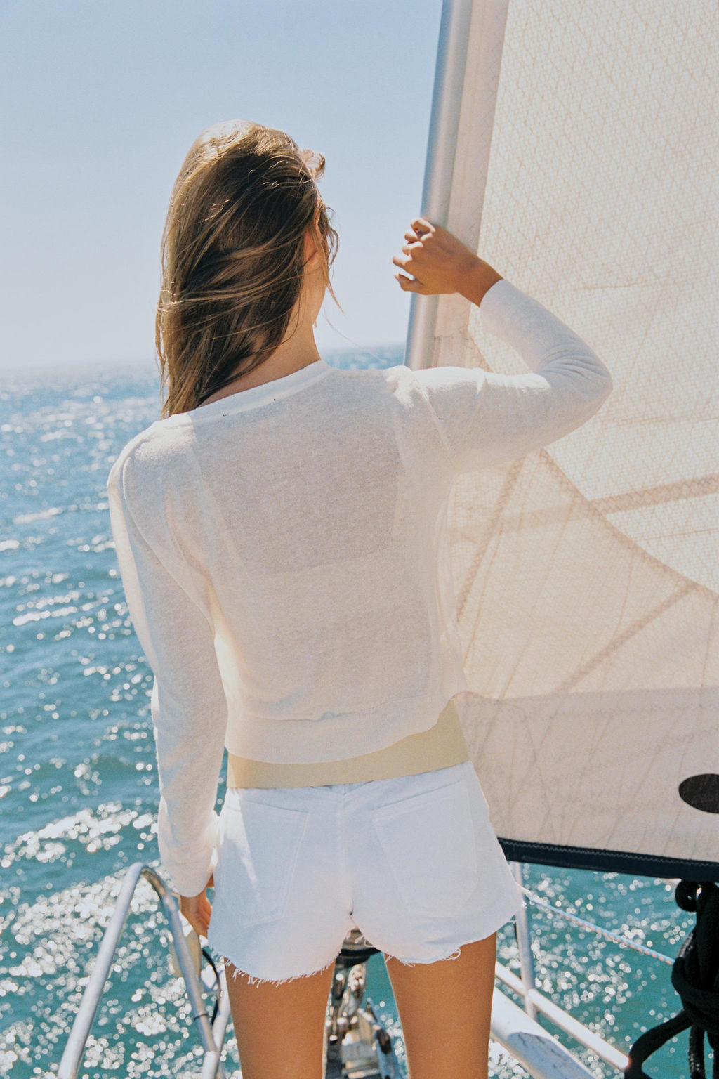 SHORTS Z1975 MOM FIT BAJO DESHILACHADO / Blanco - Zara фото 5