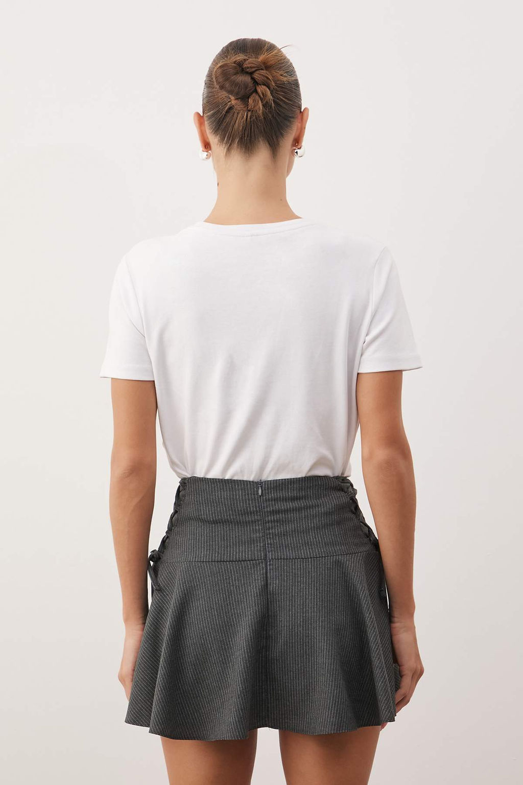Antrasit Bagc?k Detayl? Sort Etek TWOAW26SR00054 - Trendyolmilla фото 6