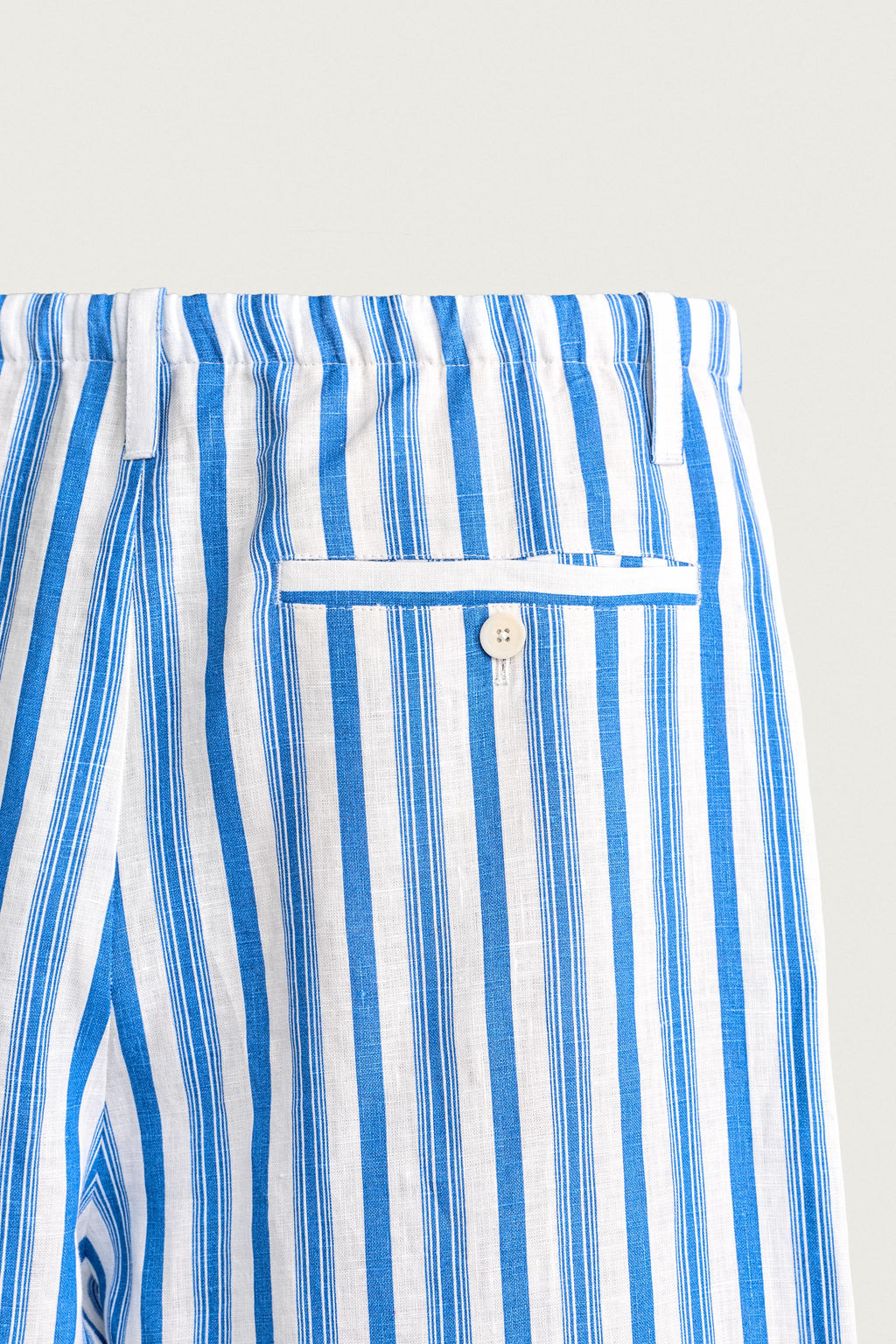 PANTAL?N RELAXED FIT 100% LINO / Marino / Blanco - Zara фото 10