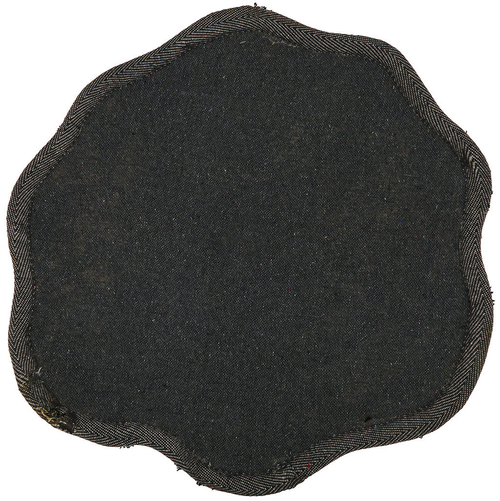 Коврик "Розочка" 70х70см длинный, объемный ворс 3см, 100% полиэстер, плотная тканная основа, цвет - синий (Китай)