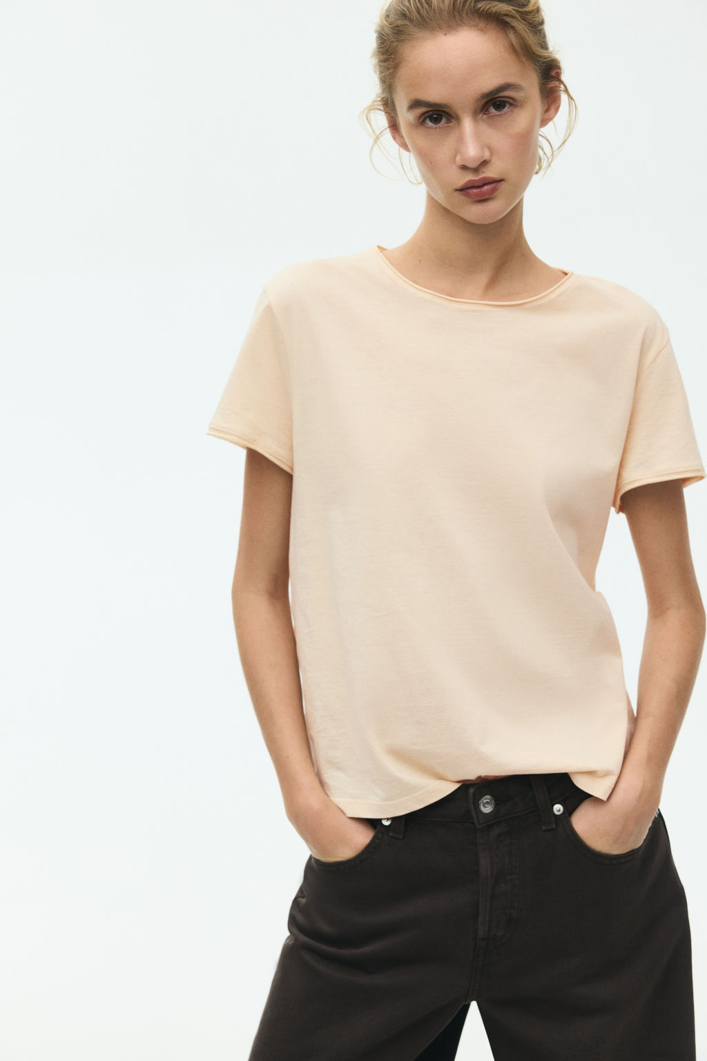 Camiseta con borde enrollado - H&m фото 7