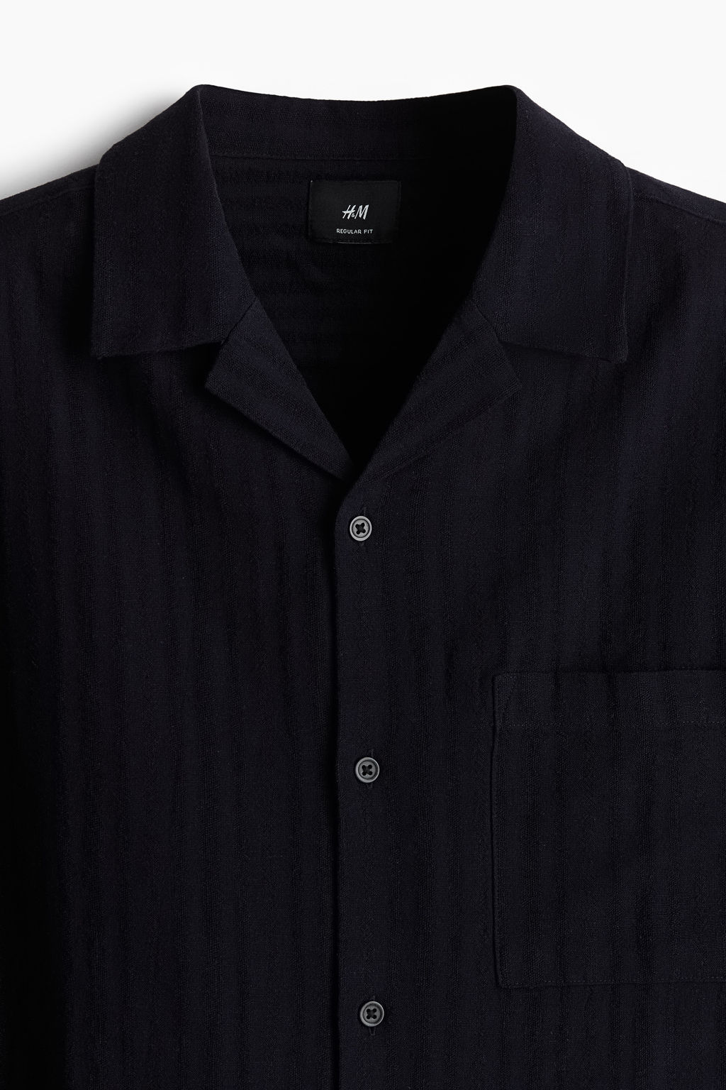 Camisa resort en mezcla de lino Regular Fit - H&m фото 5
